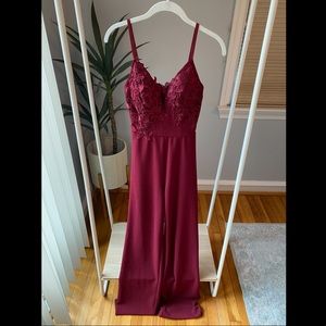 Burgundy Jumpsuit
